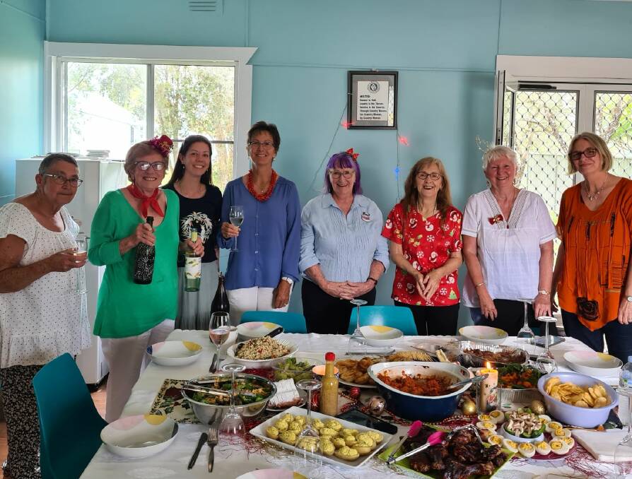 Tabulam CWA , from left to right: Felicity Cahill, Margaret Smith, Courtney Thomas (President), Janice Stekhoven, Carmel (guest), Janelle Saffin, Vicki Stebbins (Secretary) Kitty Van Vuurin. Picture supplied.